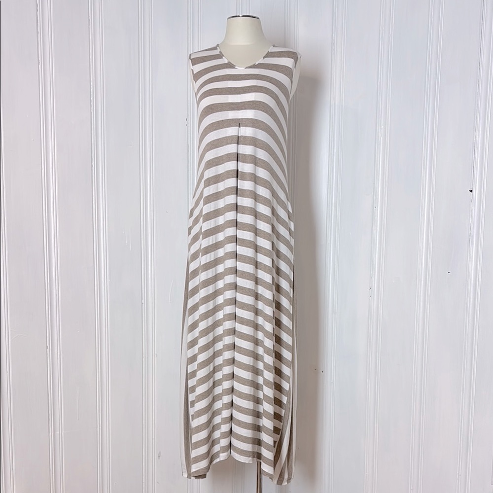 HUBERT GASSER Italian-Made Viscose Maxi Dress